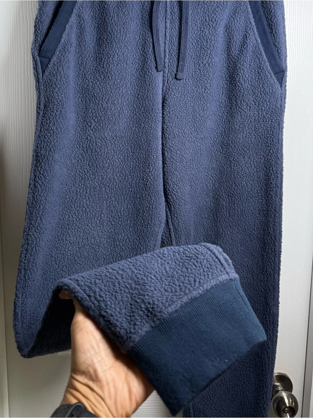 Patagonia Shearling Nena Joggers Fleece Sweatpants Mens S Blue Drawstring Comfy